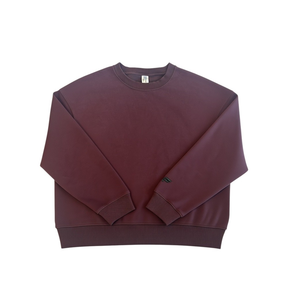 Fabletics Crewneck Sweatshirt XL Burgundy Maroon Pullover Activewear